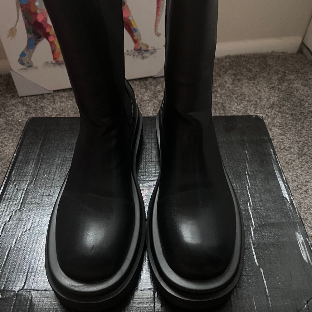 Women’s tall moto style boot